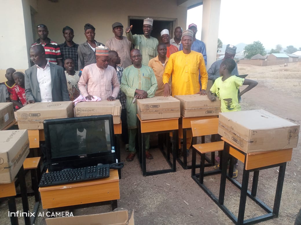 Desktops, Laptops and chairs donated by Rt. Hon. Aminu Iya Abbas